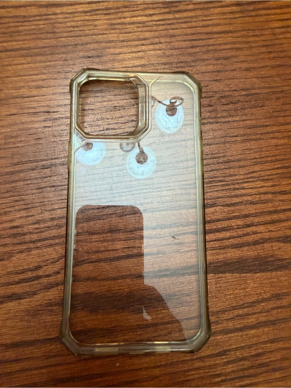 Clear Gold-Tone Transparent Phone Case - Unbranded